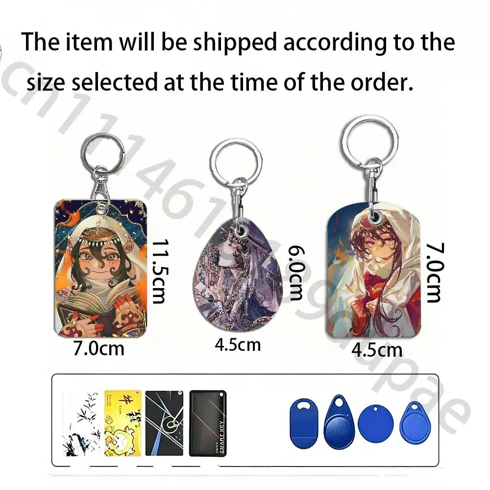 J-Jaadugar A Witch in Mongolia Protective Printed Leather Card Case Metal Keychain Accessory