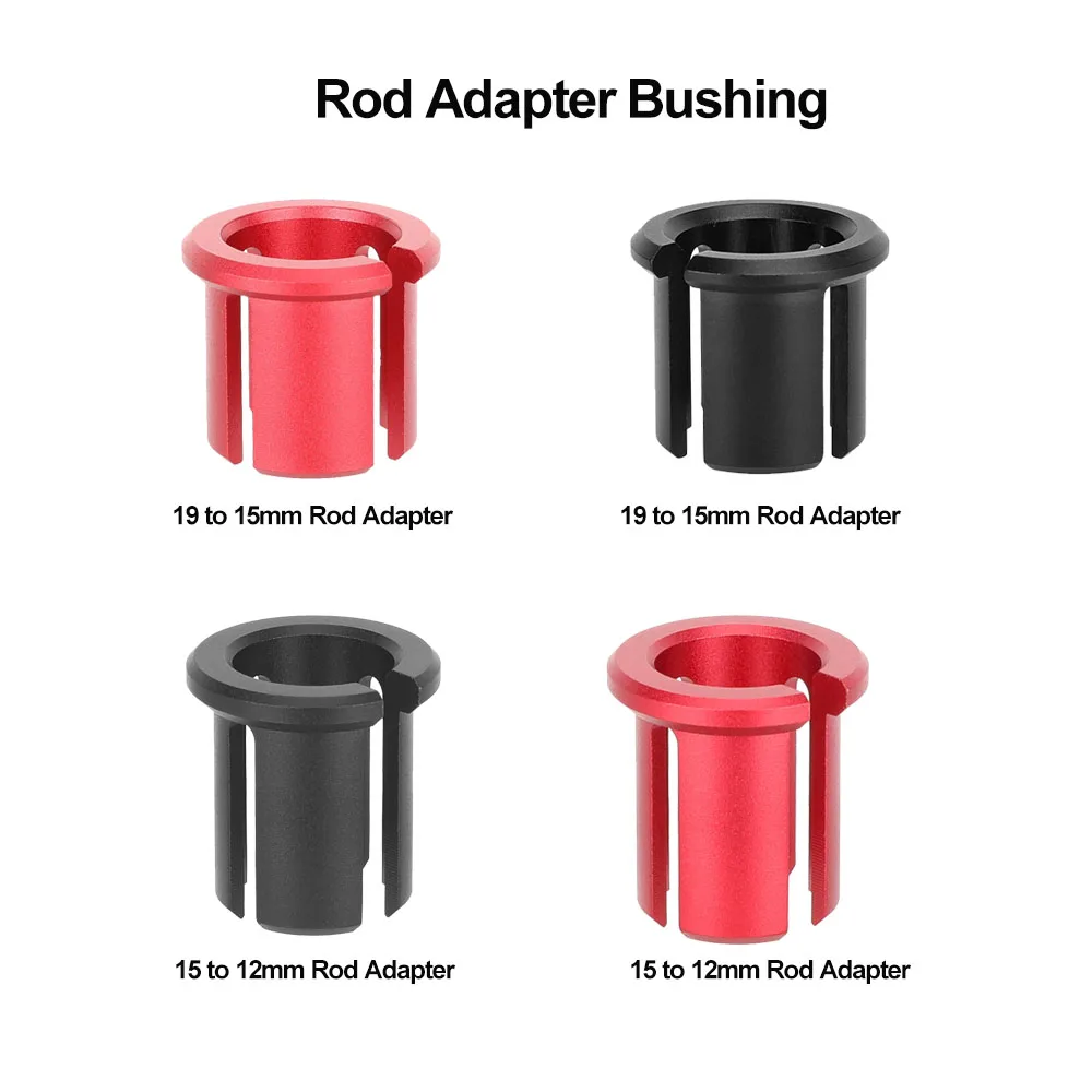 CAMVATE  Camera 19 to 15mm & 15 to 12mm Rod Adapter Bushing Aluminum Rod Clamp Accessories