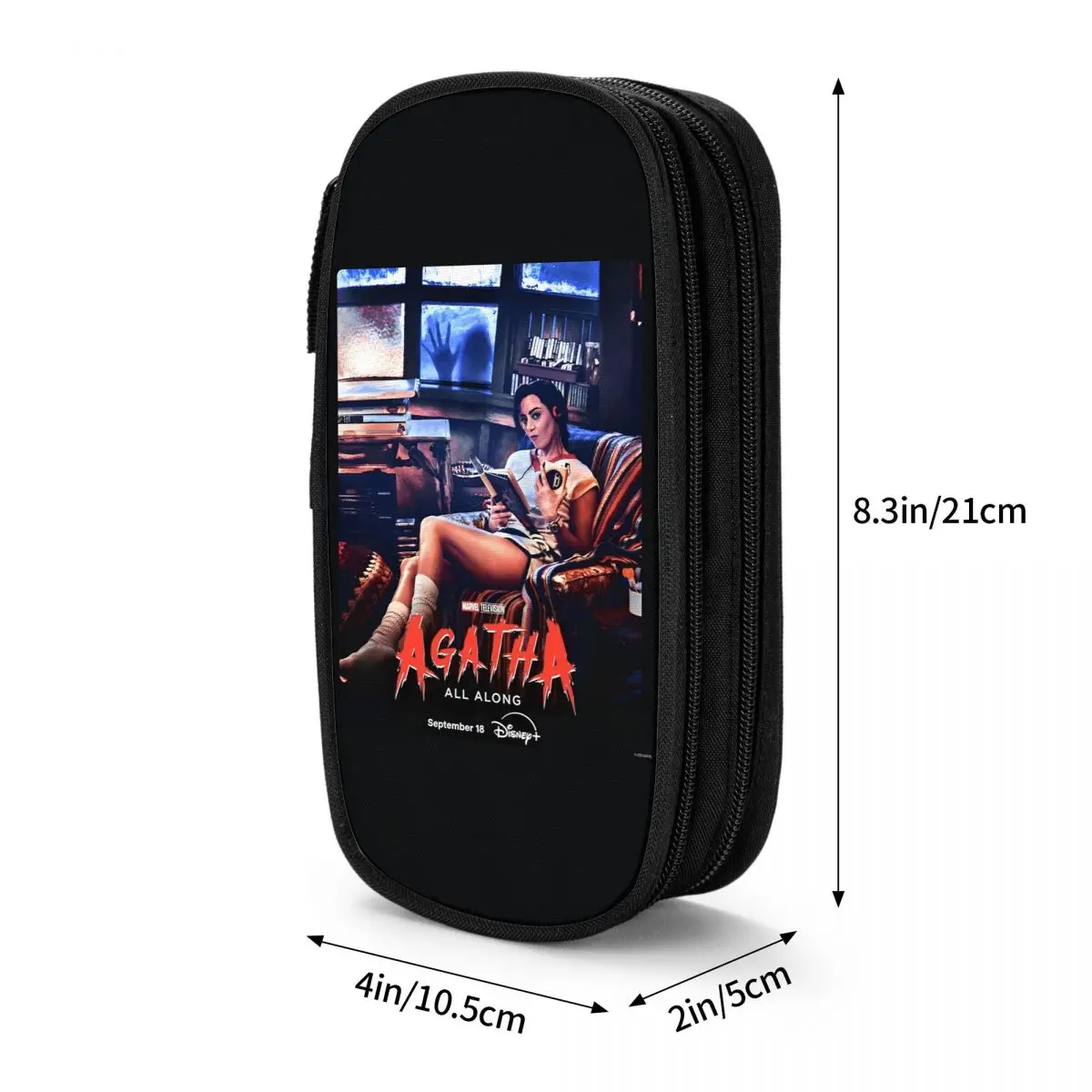 아가타 올 어롱 영화 필름 액션 필통 대학 필통 남자 여자 캔버스 멋진 학교 필통 그래픽 문구