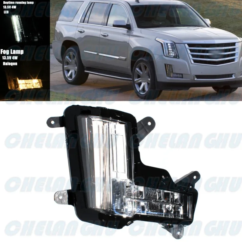 

For Cadillac Escalade 2015 2016 2017 2018 2019 2020 Right Side Front Bumper LED DRL Fog Light Lamp 84575580