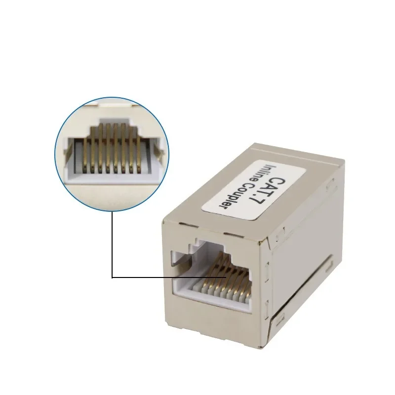 RJ45-Koppler Ethernet-Extender 10 Gbit/s, Cat7-Ethernet-Koppler Buchse auf Buchse für Cat7/Cat6/Cat5e-Kabel