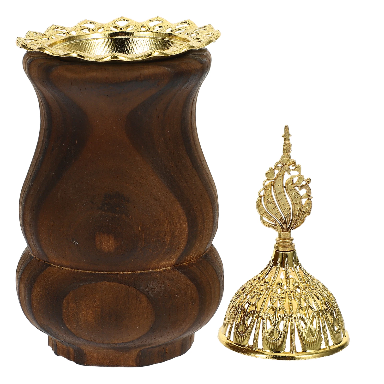 

1pc Elegant Incense Burner Ornament Aromatherapy nace Vintage Arabic Censer Fragrance Holder For Bedroom Yoga Studio Party