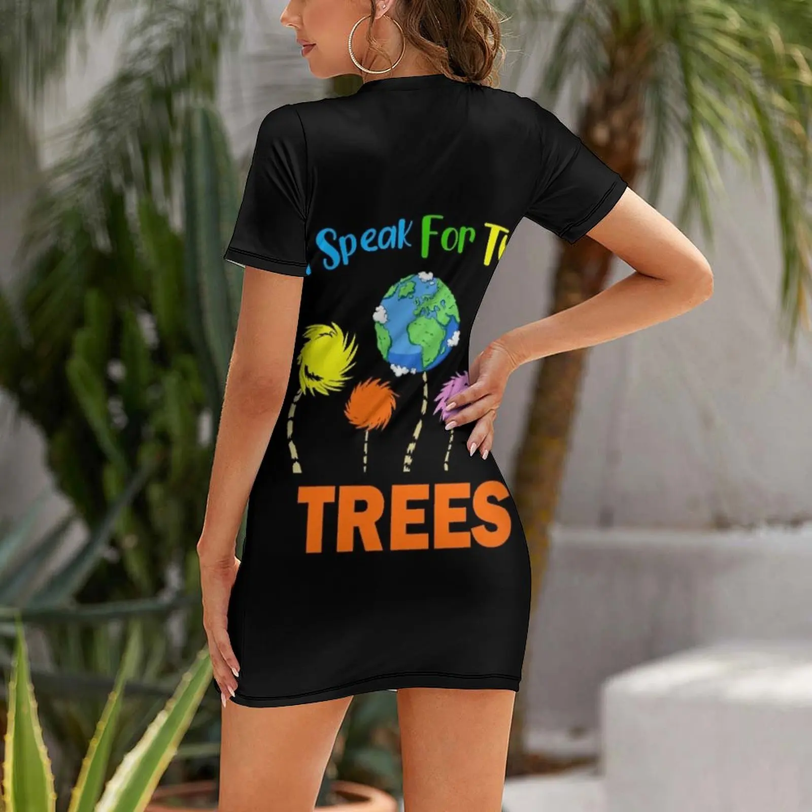 I Dr The Trees Speak For Seuss Short Sleeved Dress summer dresses womens 2025 Aesthetic clothing