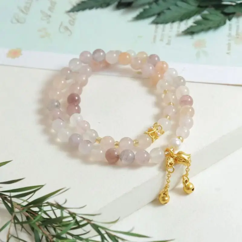 Violet , Xinjiang multi-loop , natural jewelry, special offer gold-thread jade bracelet