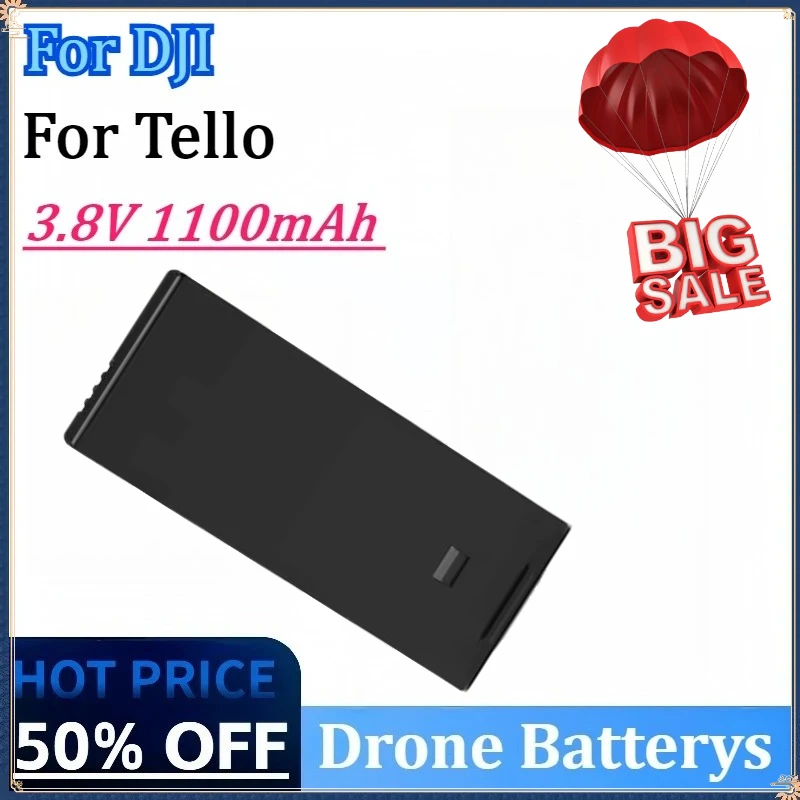 

Newly Upgraded 3.8V 1100mAh High Quality Drone Battery for DJI Tello Flight Drone Accessories Rechargeable Battery in Stock