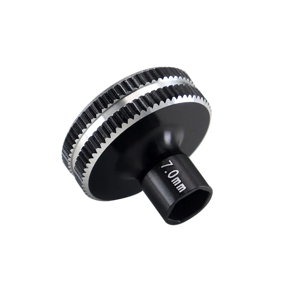 5.0mm/5.5mm/7mm Short Handled Screw Nuts Hexagonal Wrench Sleeve Hex Socket Driver Aluminum Alloy 7075 Wheel Tool