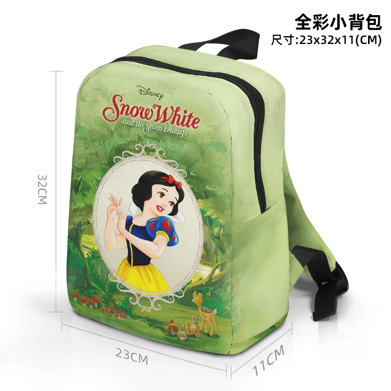 Disney Princess Snow White 6671 Anime Customized Backpack Mini Casual Cartoon Children Bag School Knapsack Gift