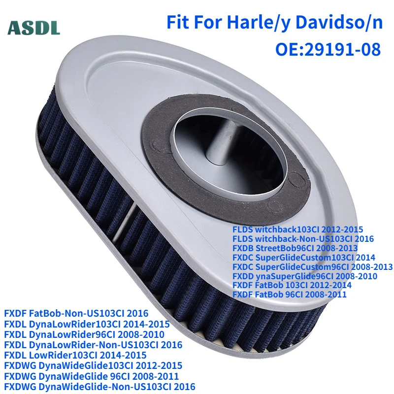 

Motor Air Filter Cleaner Accessories for Harle/y FLDS FXDB FXDC SuperGlide FXDF FatBob FXDL DynaLowRider FXDWG DynaWideGlide