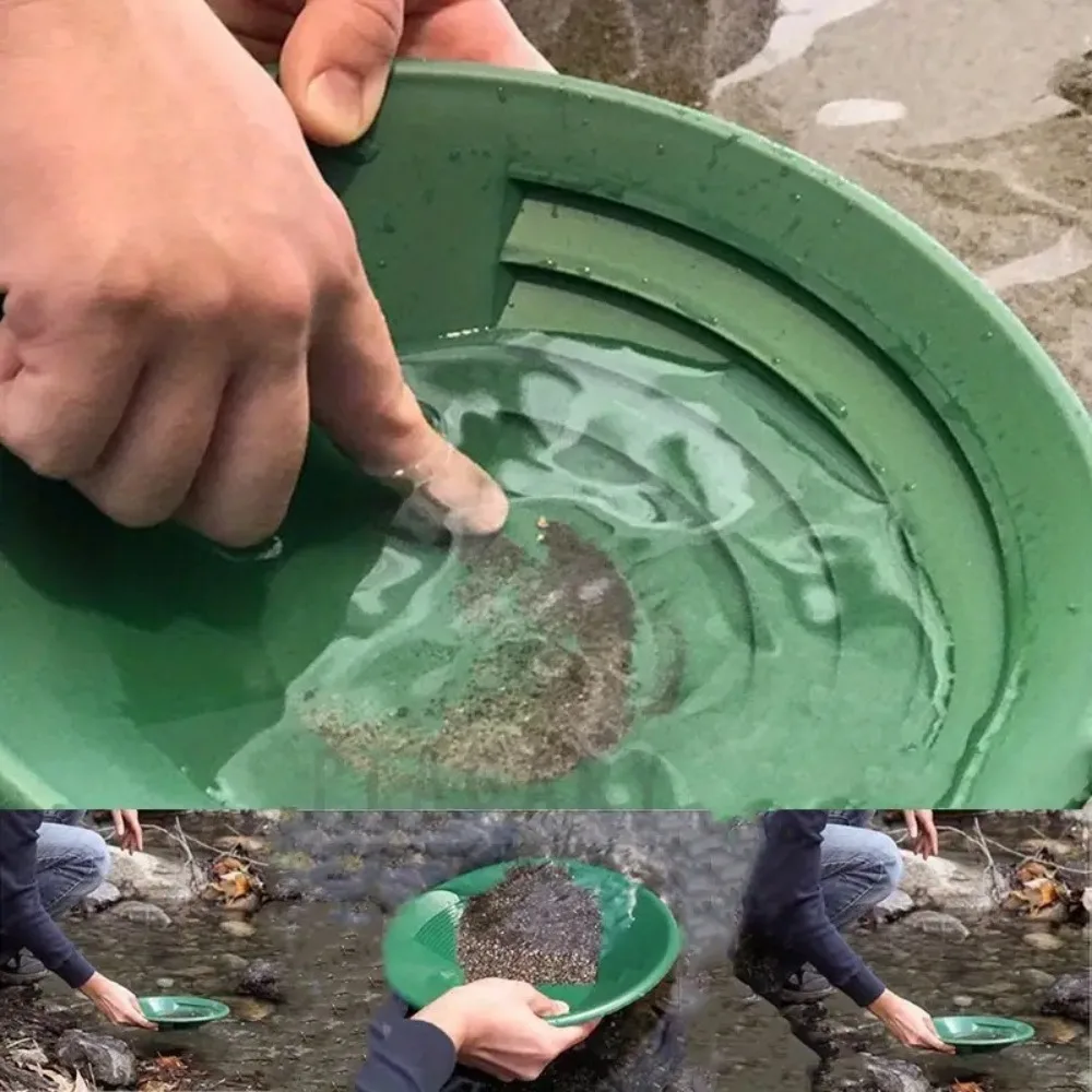 New Plastic Gold Washing Pan Gold Washing Prospecting Gold Gold Washing Sieve Prospecting River Tool Outdoor