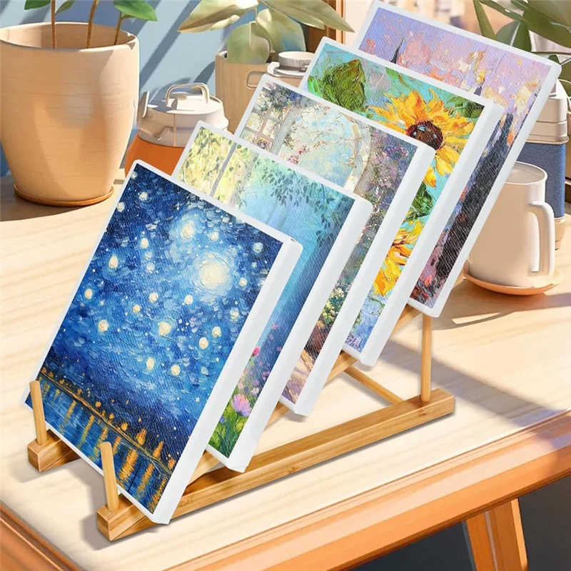 NEW-Small Art Drying Rack, Art Storage Rack,5 Layers Paint Display Rack Storage Stand For Canvas Boards, For Painting Canvas