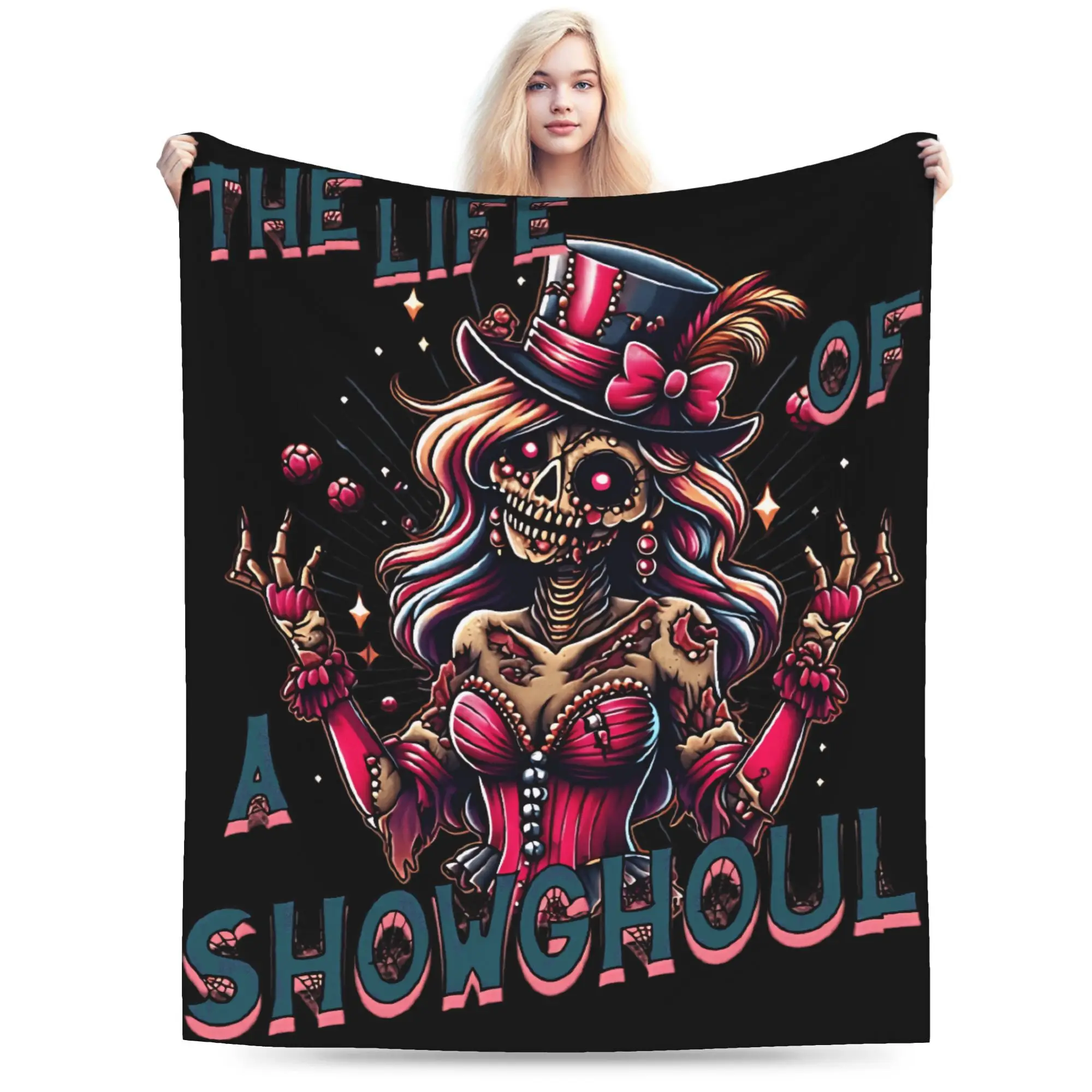 The Life of A Showghoul Blanket  Warm Fashion Plush Throw Blanket For Kids Adult Bedroom Flannel Bedspread Bed Cover