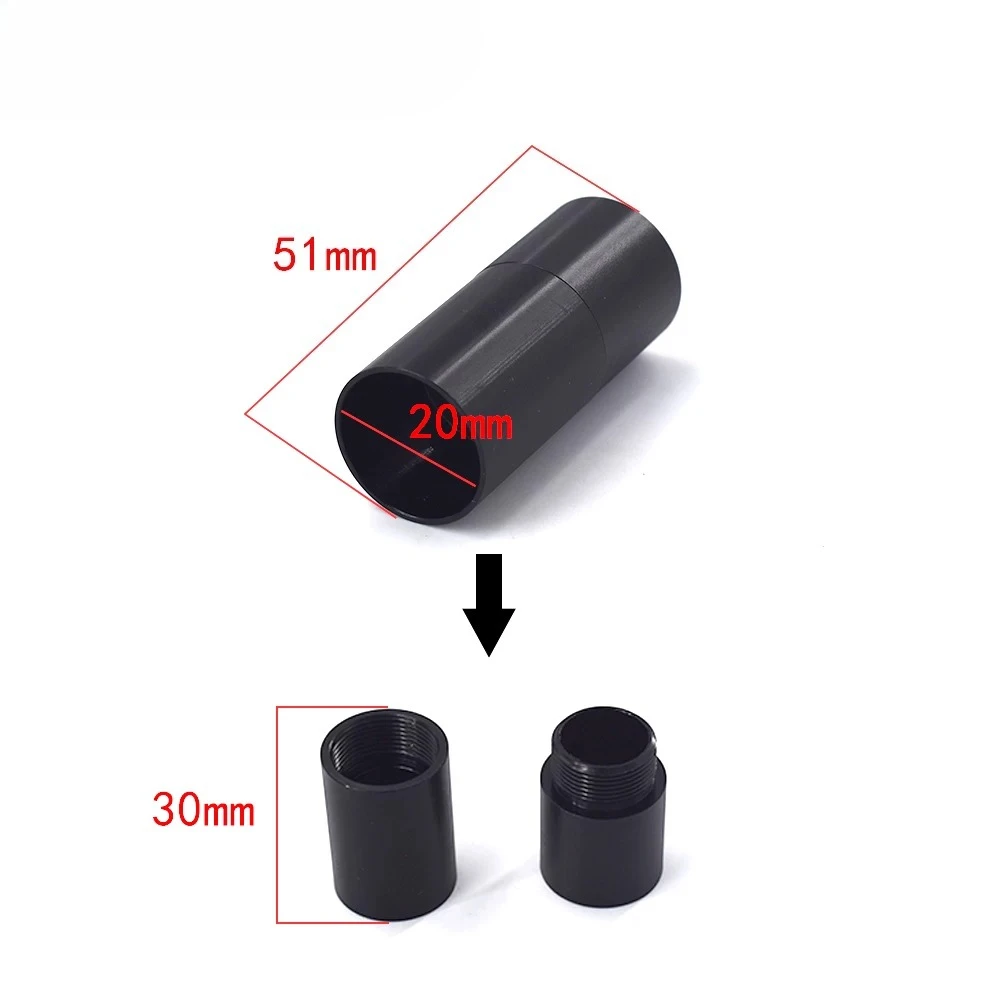 D18/20/22/25/30mm Carbon Tube Connector CNC Full Aluminum Alloy Handheld Pipe Connect Joint Landing Gear Tripod Adapter