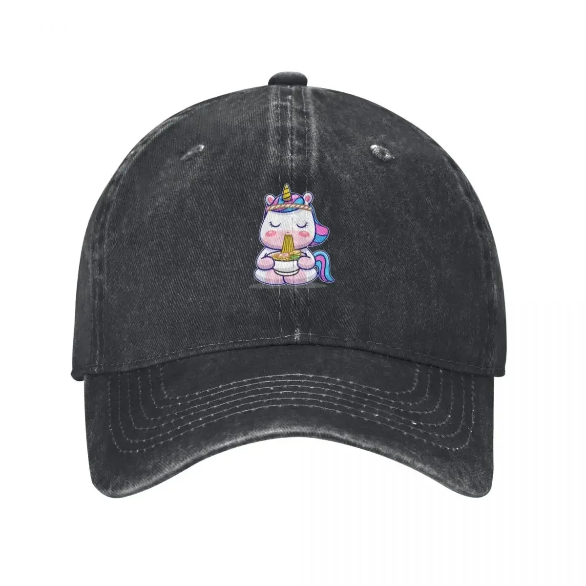 Cute Funny Unicorn I Just Really Love Ramen Anime Unicron Baseball Cap Gentleman Hat Hiking Hat Sun Hat Women Hats Men's