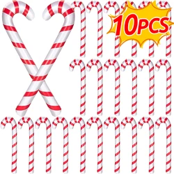 35Inch 1-10pcs Inflatable Candy Canes Balloons Handheld Christmas Red Bow Candy Sticks Party Favors Indoor Kids Toys Decorations