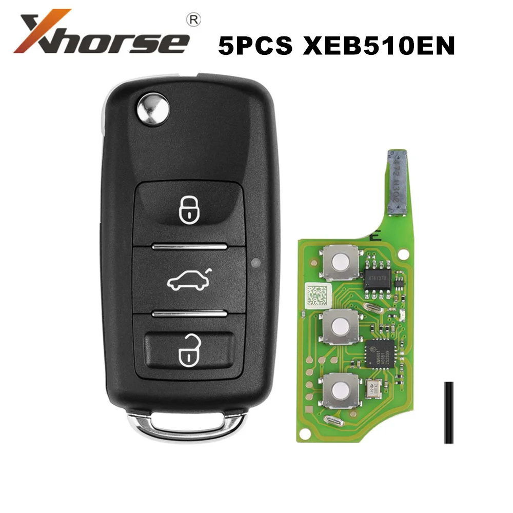 5pcs/lot Xhorse XEB510EN B5 Type Super Remote with XT27B Super Chip