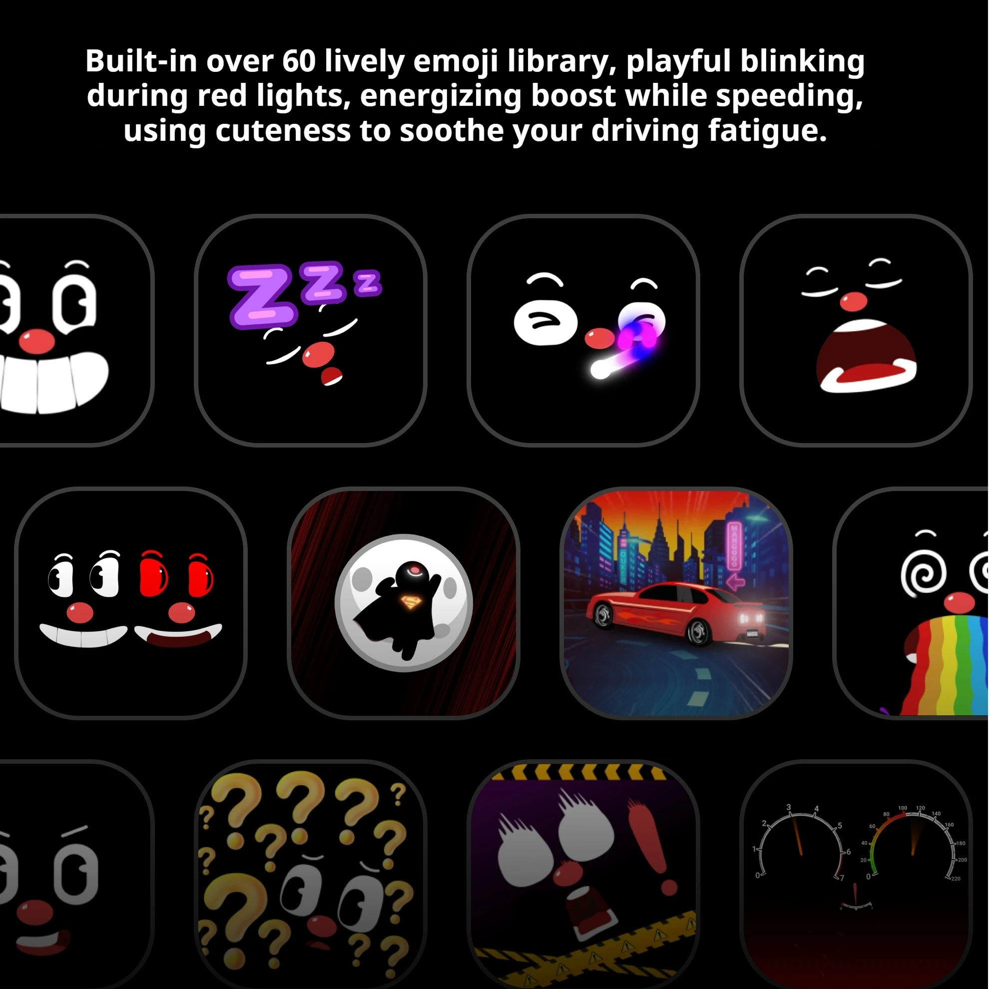 Mangogo Intelligent Car Mounted Electronic Pet Toy Ornaments With Facia Expressions Trendy Vehicle Companion Decorations For Kid