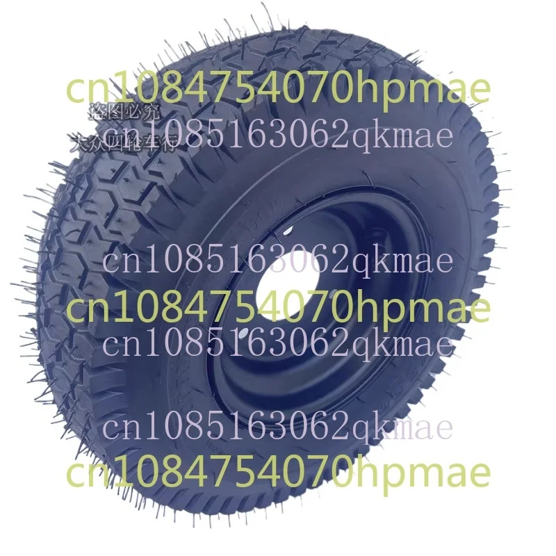 

Four-Wheel ATV Kart 13x5.00-6-Inch Lawn Tire Wheel Hub Mower Snowplow Road