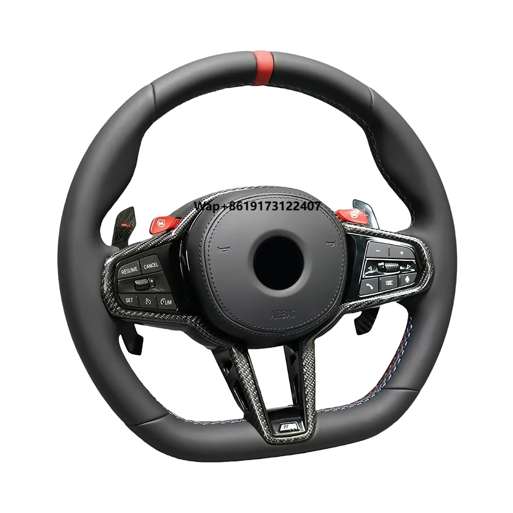 

Carbon Fiber Steering Wheel Fit for F30 F32 F10 F20 F07 F01 Black Carbon Fiber Steering Wheel