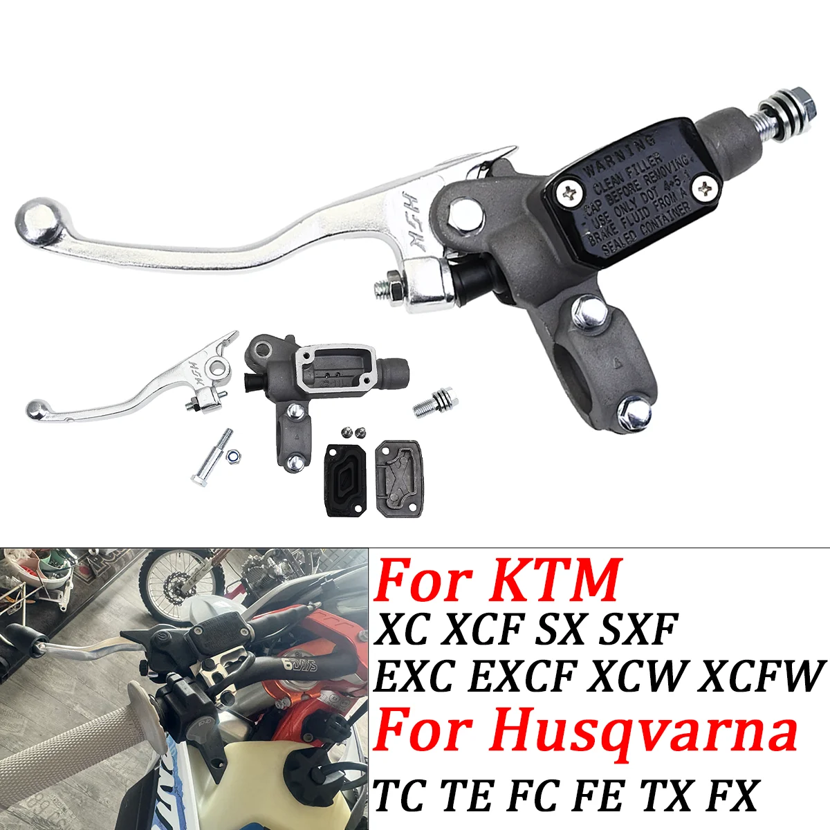 

Motorcycle Hydraulic Clutch Master Cylinder For KTM SX SXF EXC EXCF XC XCF Husqvarna TC TE FC FE TX TE125 250 300 350 450 500