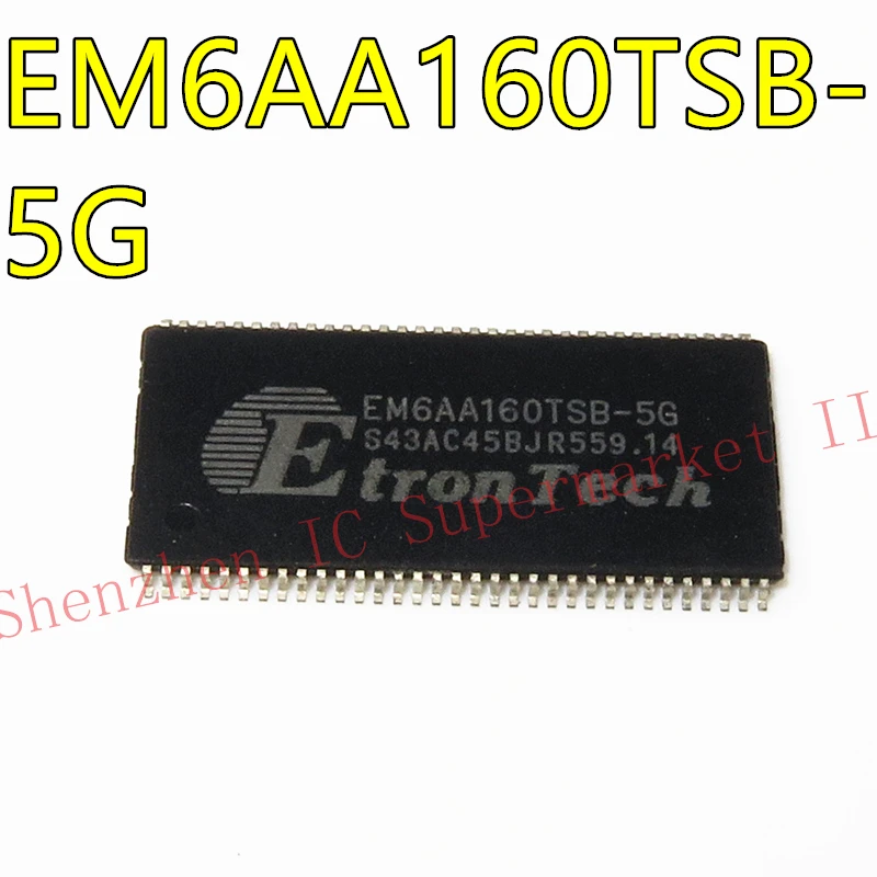 1PCS/LOT EM6AA160TSB-5G EM6AA160TSB TSOP-66 16M x 16 bit DDR Synchronous DRAM (SDRAM)