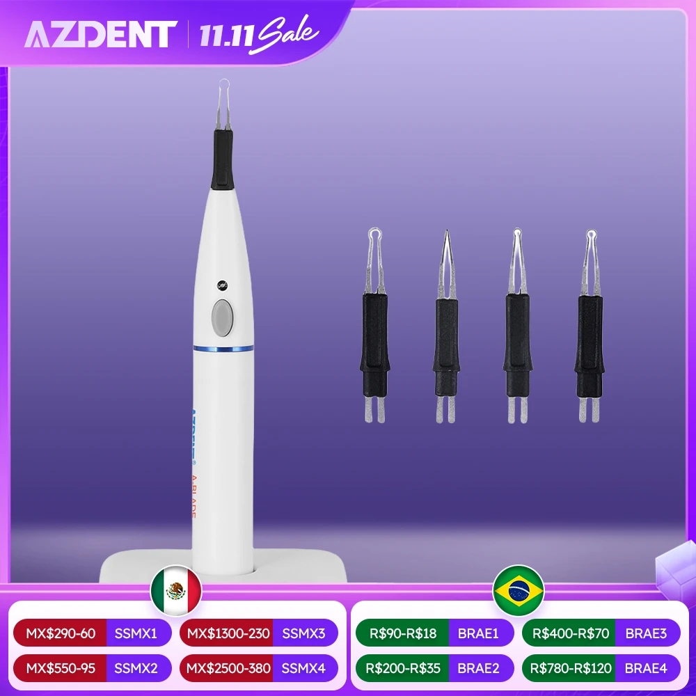 

AZDENT Dental Endo Gutta Отбеливание зубов Гигиена полости рта Стоматологическое оборудование Резак для зубных ясен Dental Cutta Percha с 4 наконечниками