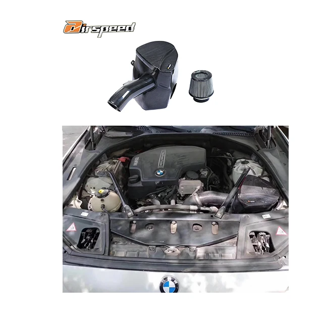 

Airspeed Real Car Data Development Dry Carbon Fiber Cold Air Intake System For BMW 520Li 525i 528i F10 F18 2.0T