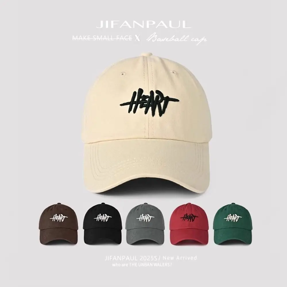 Personality Polyester Baseball Cap Deepened Hat Face Slimming Sun Protection Cap Large Head Size Duckbill Cap Unisex