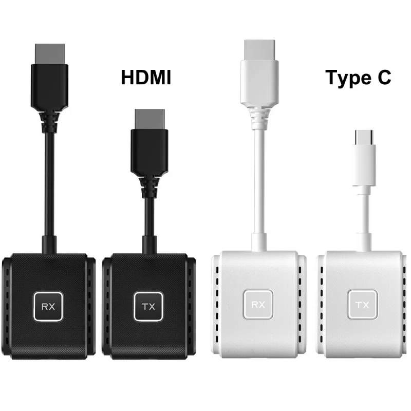 Z 50m Type C Wireless HDMI Video Transmitter and Receiver Extender Display Adapter