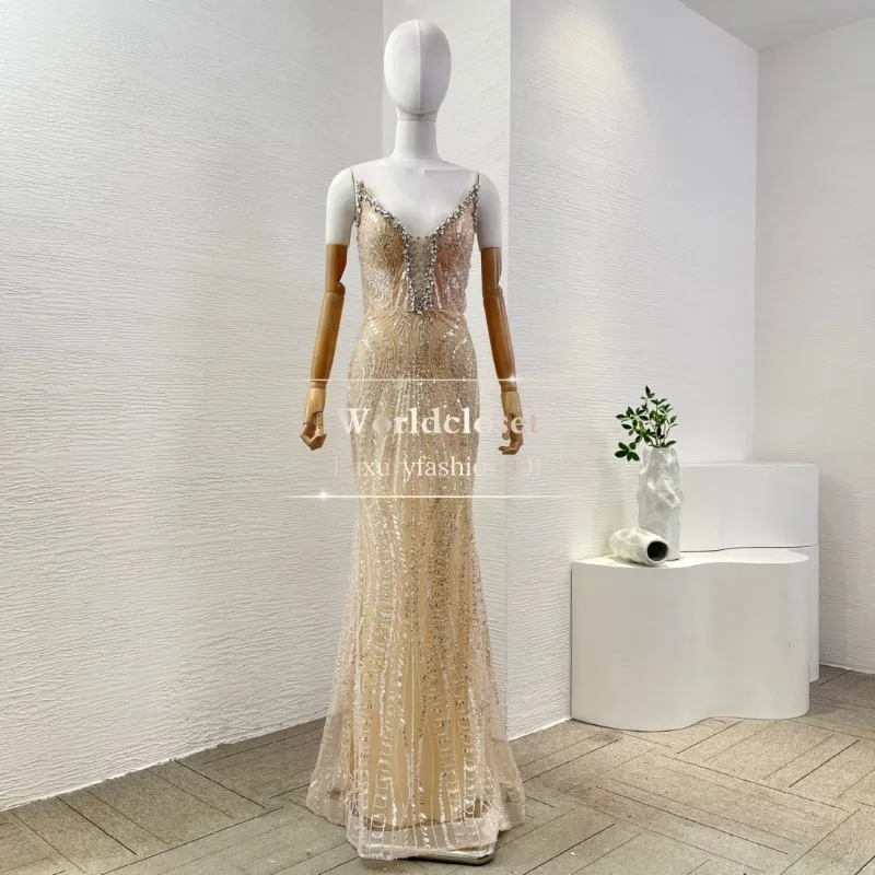

Orange Sleeveless Tube Top Lace Midi Dress 2025