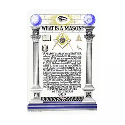 Retro What Is A Masonic Mason Metal Sign Custom POEM Master Mason Freemasonry Tin Plaques Pub Wall Bar Decor Decorations Art