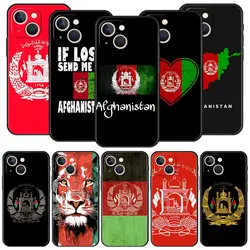 Afghan Afghanistan Flag For iPhone 11 12 13 15 16 14 Pro Max Phone CaX XR XS 7 8 Plus 2020 Luxury Black Soft Cover Funda