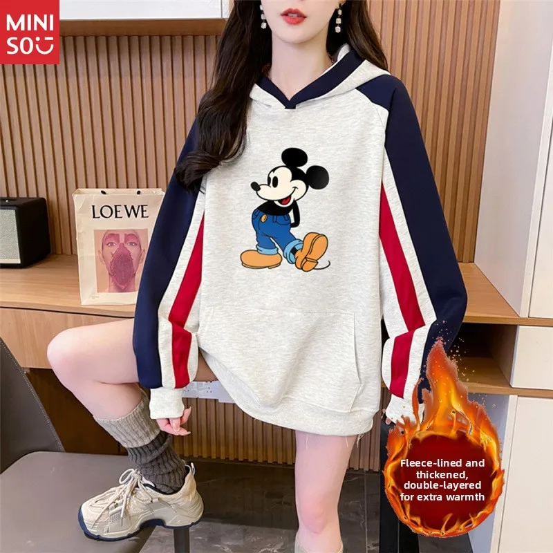 

Disney Letter Sweater 2025, Korean Hooded Jacket for Women