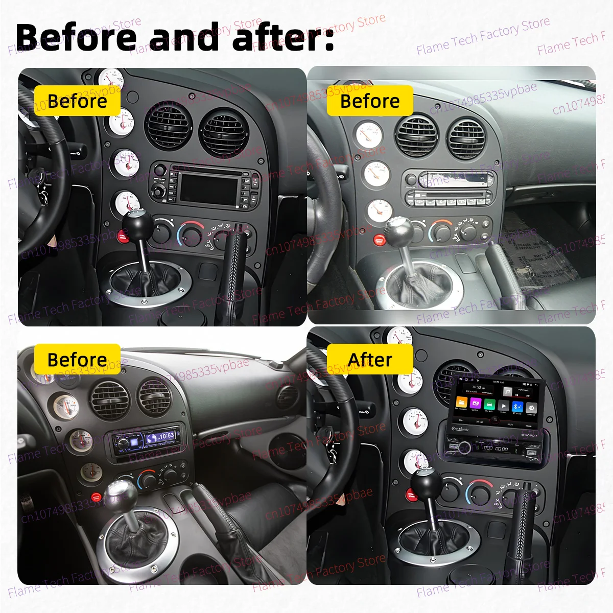 Android Radio 1Din Screen Stereo 7