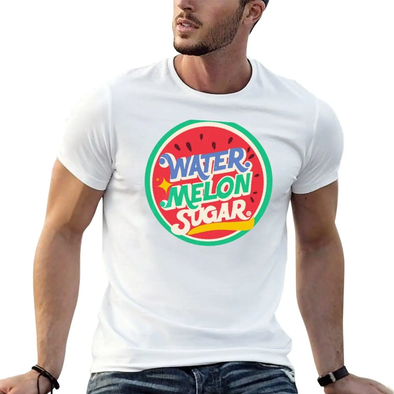 Funkelnde Wassermelone Kdrama T-Shirt Herren T-Shirt Baumwolle hochwertige bedruckte T-Shirts für Herren Grafik-T-Shirts für Herren T-Shirt