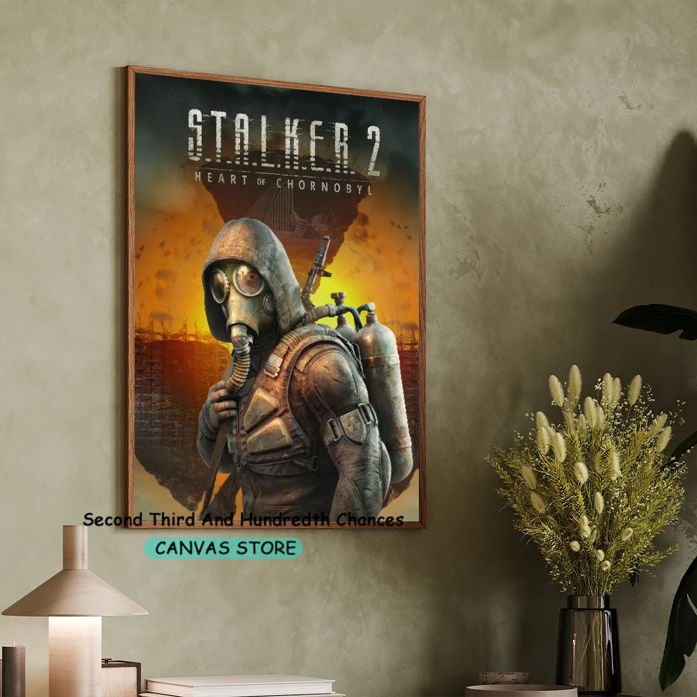 S.T.A.L.K.E.R. 2 Heart of Chornobyl Gaming Poster Canvas Painting Stalker Video Game Wall Decor Internet Bar Gaming Room Decor