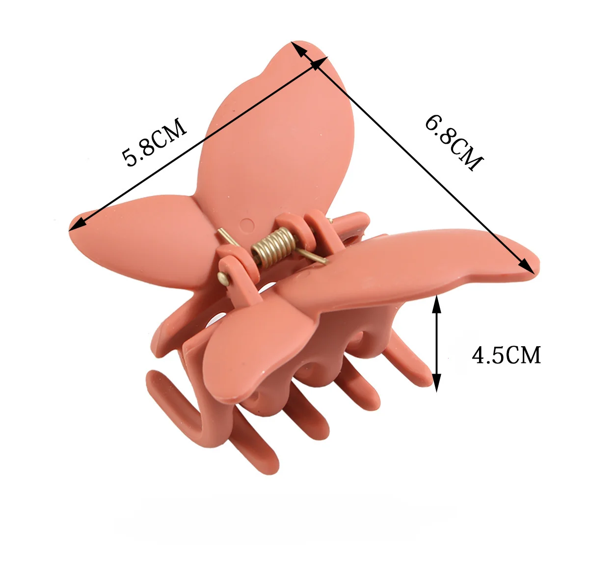 Frosted Butterfly Shaped Hair Claw Solid Color Elegant Ponytail Hairpin Women Girls Hair Clip Fashion Hair Styling Accessories
