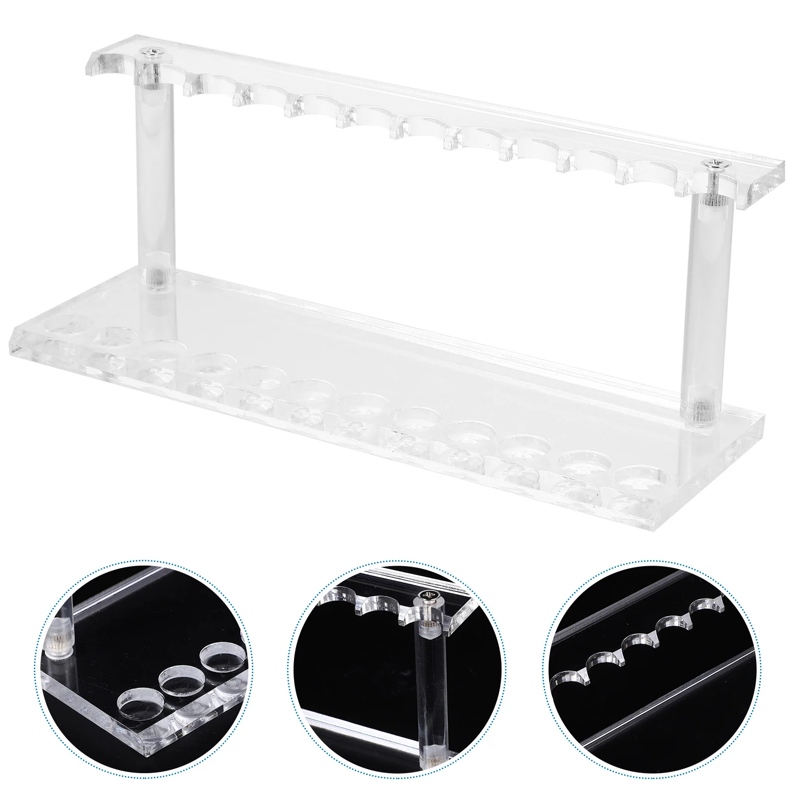 Clear Acrylic Utensil Display Rack Tableware Fork Spoon Holder Stationery ganizer Pen St Storage Solution