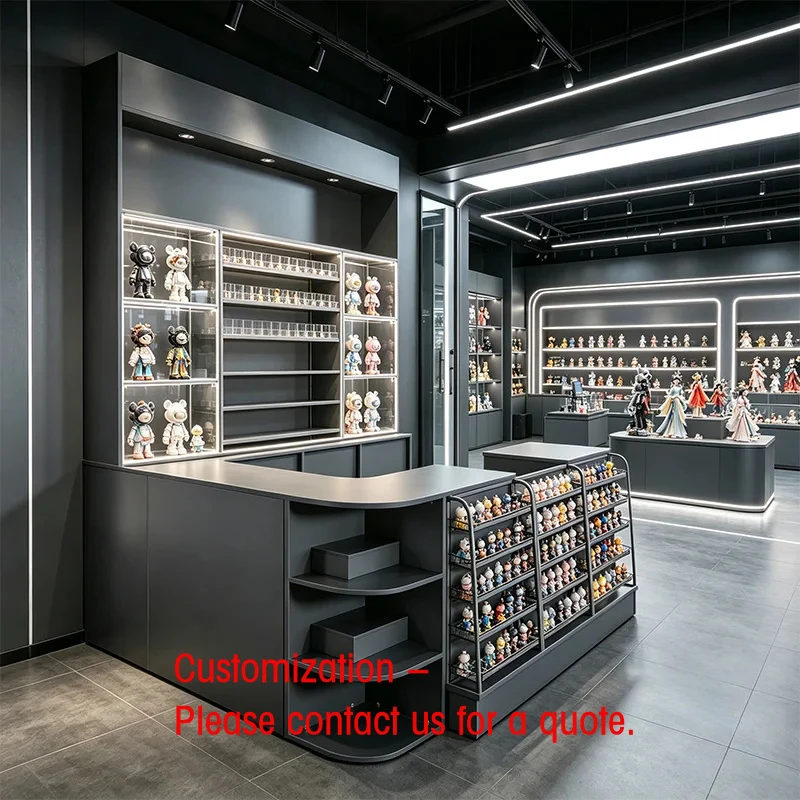 custom.High Quality Multifunctional Easy Assembly Kasse Checkout Counter Stylish Stable Structure Checkout Counter with Locker