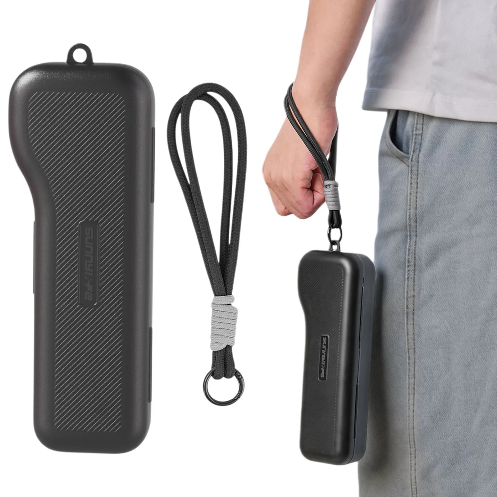 Drop-Resistant Case for Osmo Pocket 4P Camera Hard Shell Storage Box Foam Rubber Wrist Strap