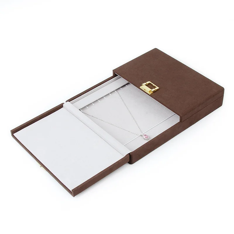 New Double-Open Jewelry Box, Ring Necklace Bracelet Pendant Storage Organizer, Display Tray & Showcase Case for Women