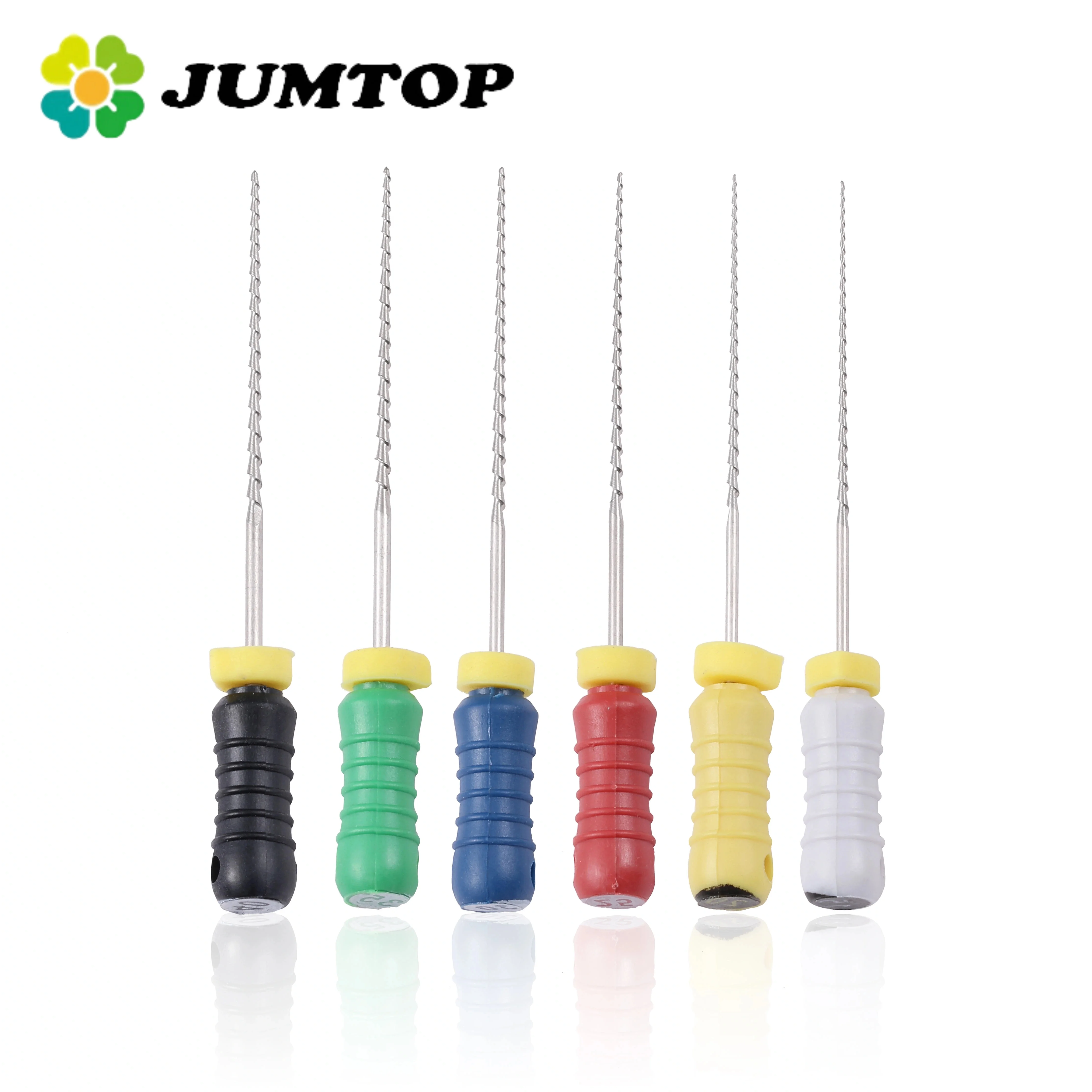 

JUMTOP 6 шт. стоматологические H-файлы 21 мм/25 мм, ручные файлы, консервные эндодонтические инструменты из нержавеющей стали