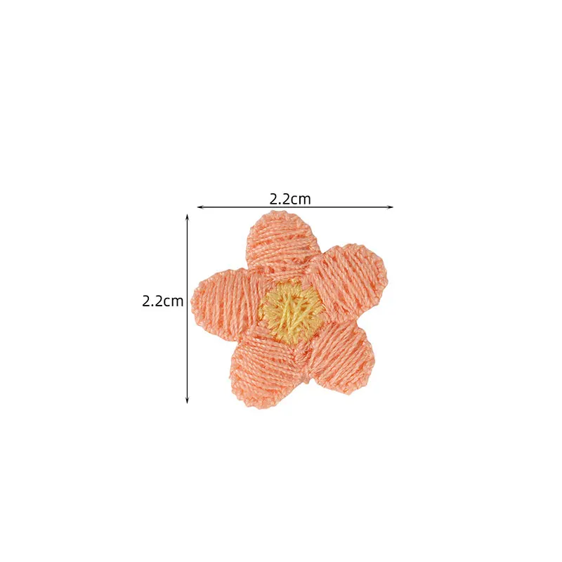 50 Stück Niedliche 3D-Gestickte Blumen-Applikationen für Kinderkleidung, Schuhe, Hüte, Dekorative Verzierungen, Aufnäher – Detail 7