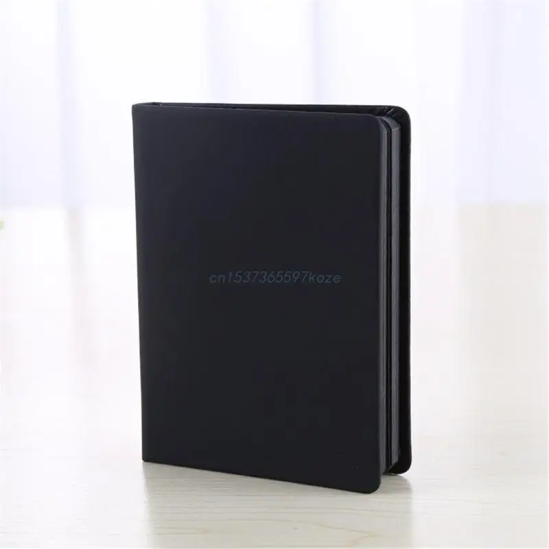 P82A Portable Sketchbook Ribbon  All Black Papers Hardcover Journal Notebook