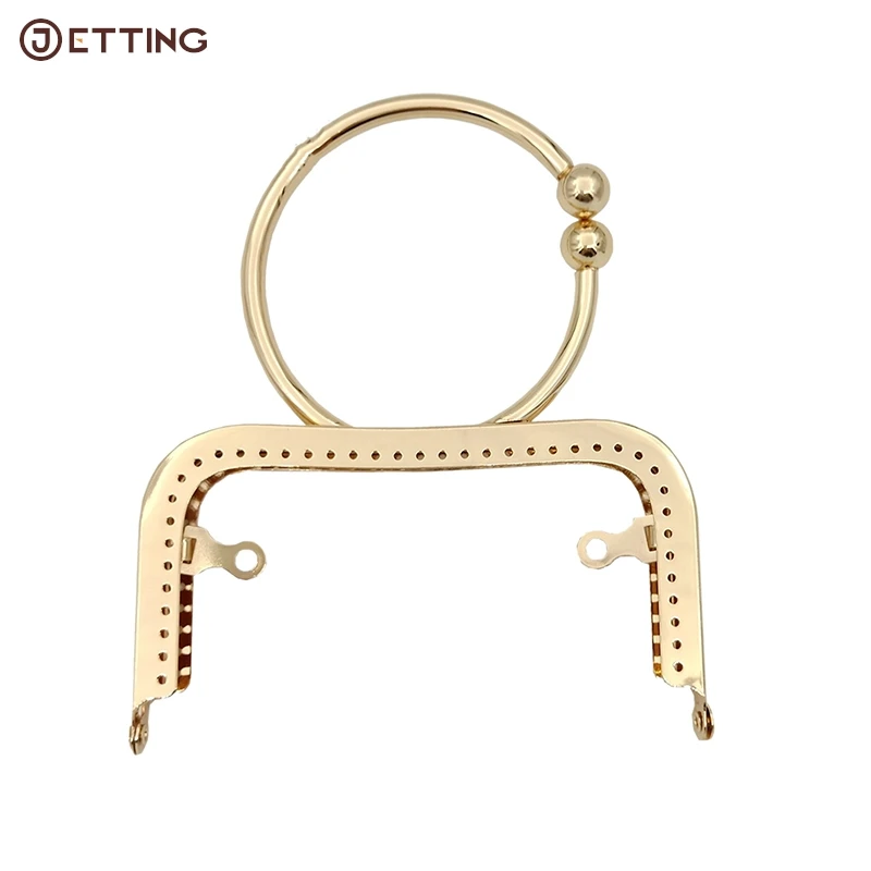 1PCS  Iron In Stock 12.5cm Concave Waist Smooth O-bracelet  O-shaped Bracelet Mouth Gold Fixed Handle Handle Luggage Accessories