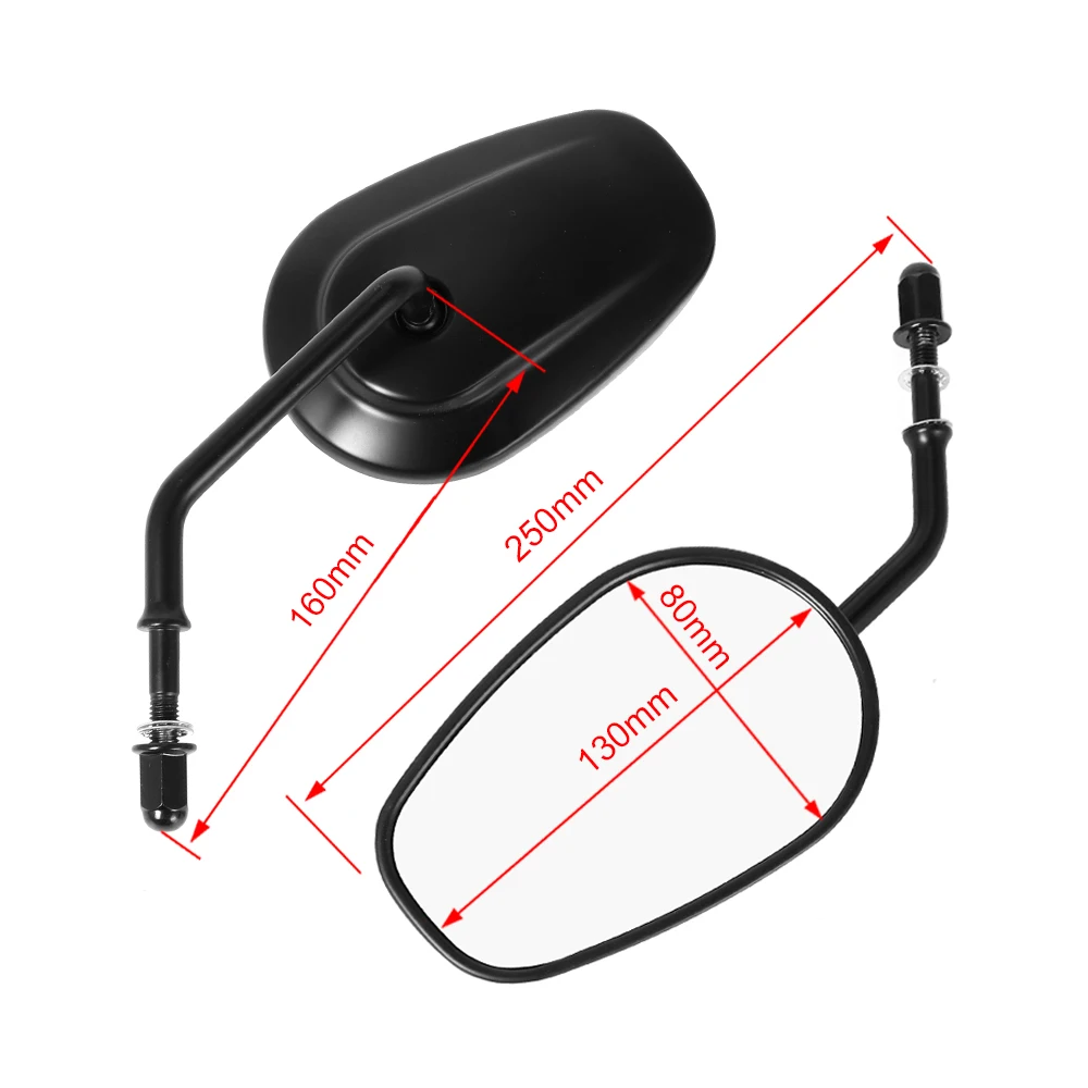 Motorcycle Rearview Mirror Is Suitable For Harley Series Xl883/1200/x48 Gv300 Honda Cm500 Modified Rearview Mirror Accessories
