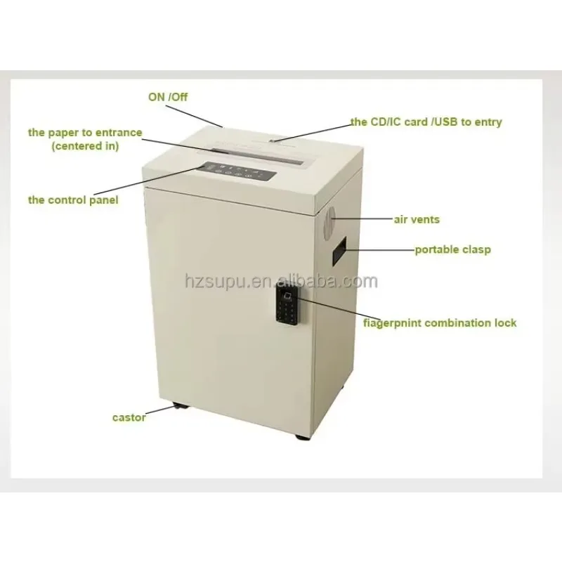 trituratore di carta da ufficio professionale unico p7