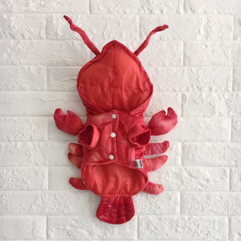 Funny Lobster Costume for Dogs - Winter Holiday Pet Outfit