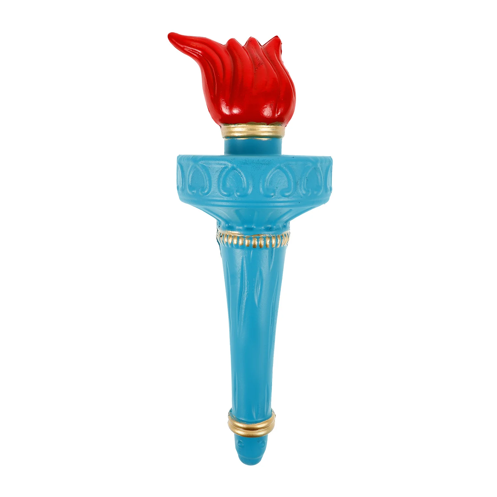 Statue of Liberty Torch Prop for Halloween Costume Accessories Small Lightweight Easy to Carry Store Blue Decor