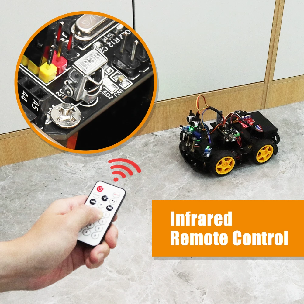 Smart Robot Car Kit Professional For Arduino Programming Complete Electronic Kits to Build Programmable Robotic Electronic Kit