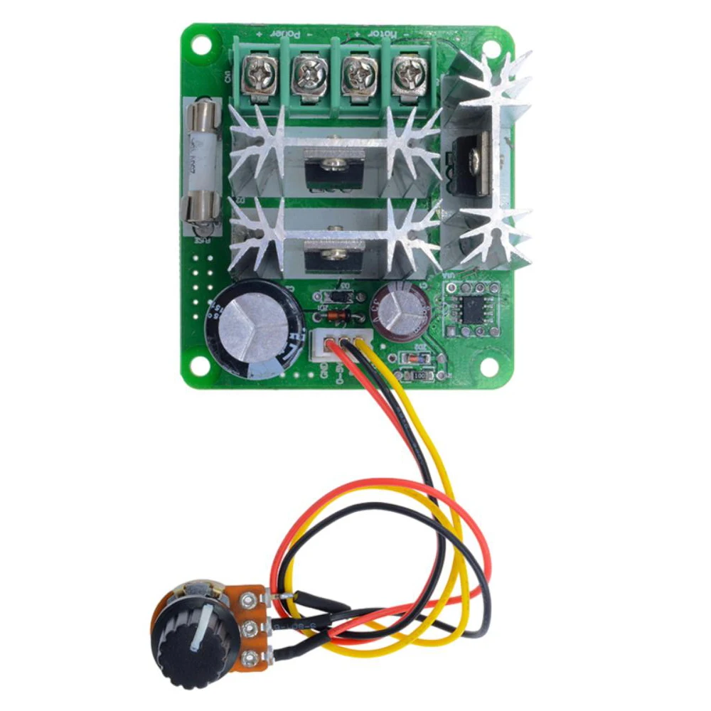 DC Motor Speed Controller 6-30V 8A PWM 0-100% Motor Speed Adjustable Controller PLC Speed Control Governer with Potentiometer